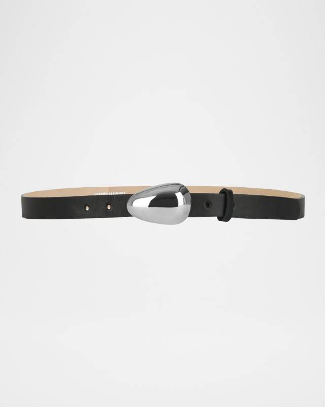 Bean Buckle Leather Belt